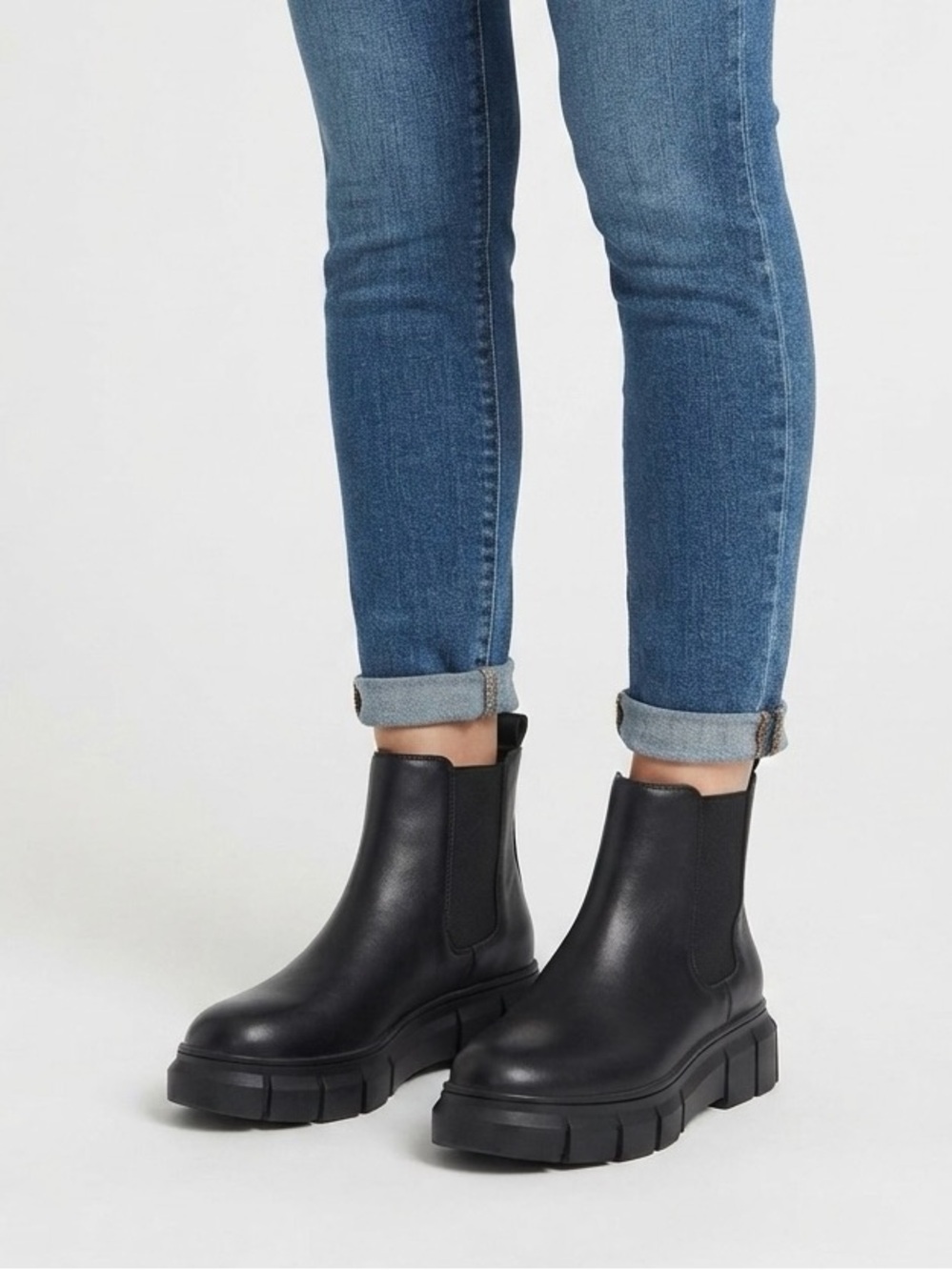 [BP] Black Trendy Chunky Ankle Boots